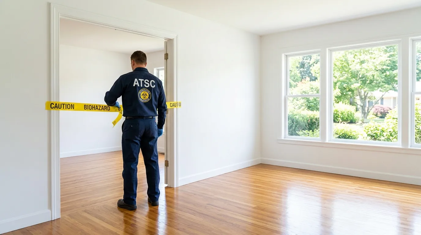 Certified biohazard cleanup crew performing Decomposition Cleanup in Ann Arbor